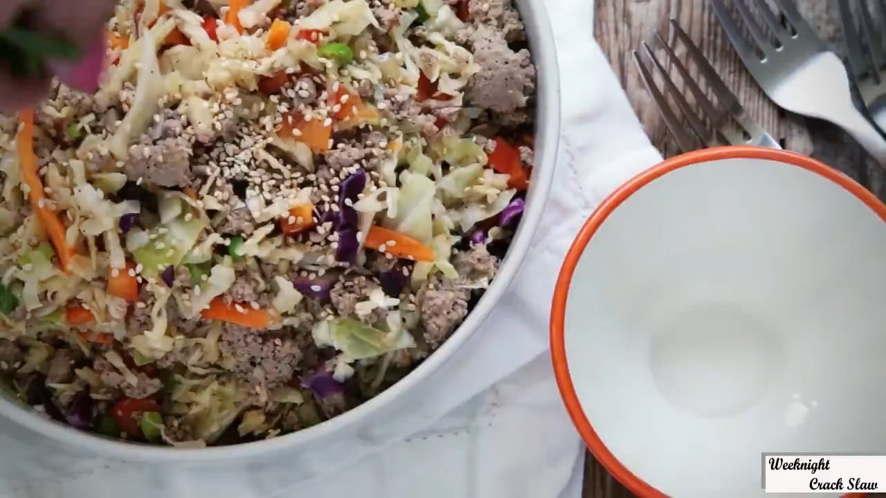 Coleslaw with meat